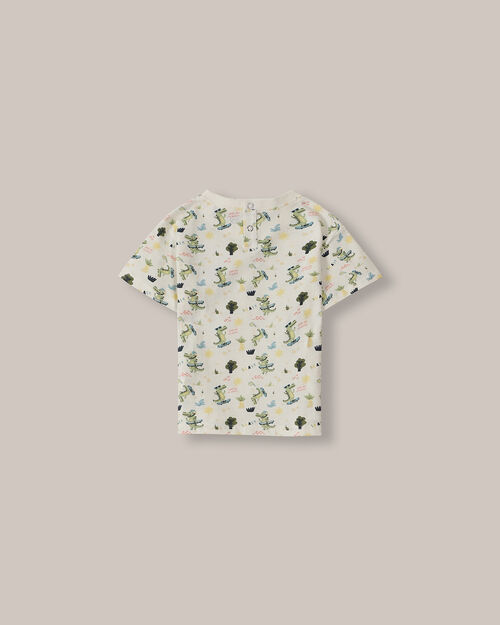 Playera Cuello Redondo Estampada